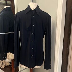 Theory Black Men's Long-Sleeve Dress Shirt